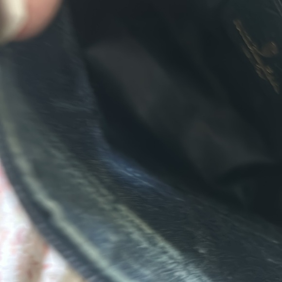 VINTAGE GUCCI CROSSBODY BAG Navy Blue monogram bag - Picture 6 of 7